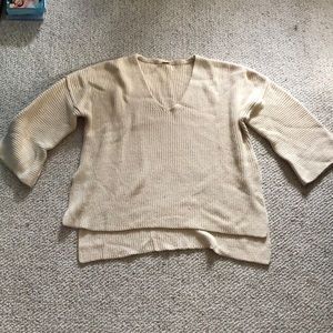 Free People oversized side slit sweater